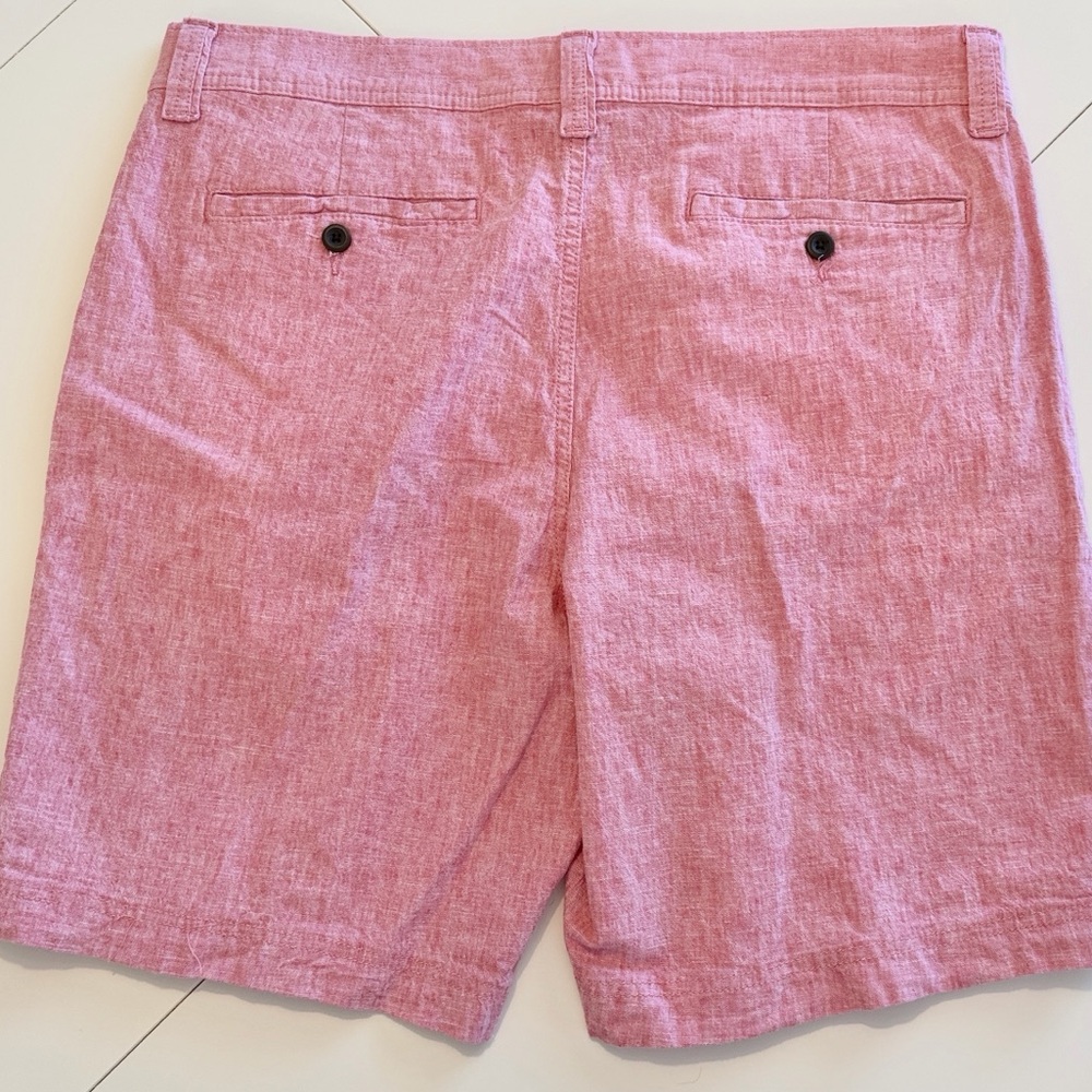 St. John Bay Coral 9” Linen/cotton Comfort Stretch Bermuda Shorts waist 36 - Picture 4 of 6